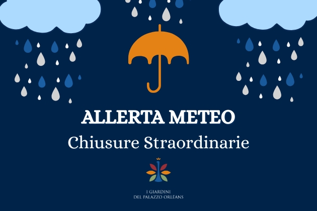 Allerta meteo – Chiusure straordinarie